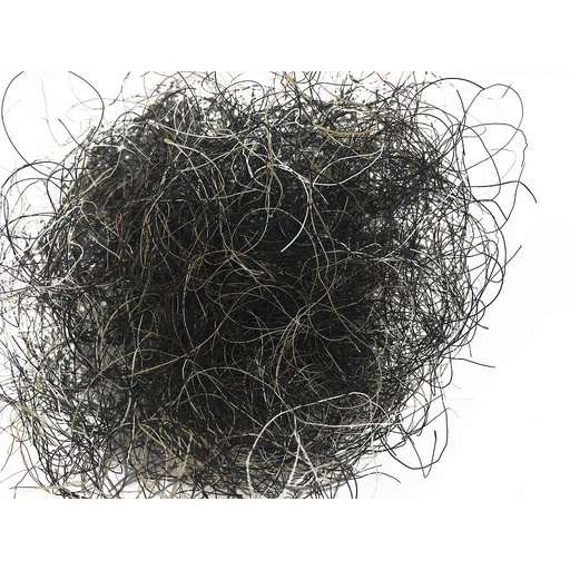 [6544] CRIN PUR CHEVAL GRIS CARDE/15KG