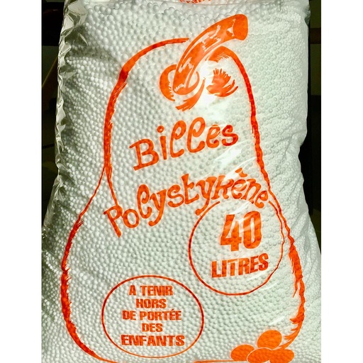 [3193] BILLES DE POLYSTYRENE NON FEU/40L